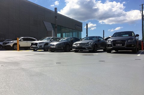 Audi Centre Coats Car Park with Deckshield