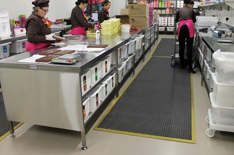 Clean and Colourful Flooring Chosen for Chocolaterie