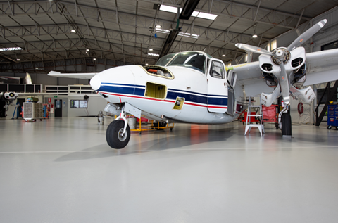 Flowcoat UV Takes Off at Hangar 1 Refurbishment