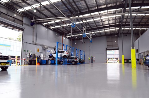 NRMA MotorServe Workshops Won Over by Flowcoat