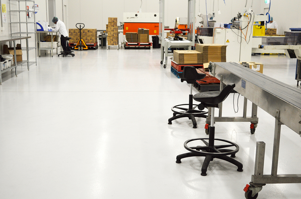 epoxy flooring for food and beverage factory